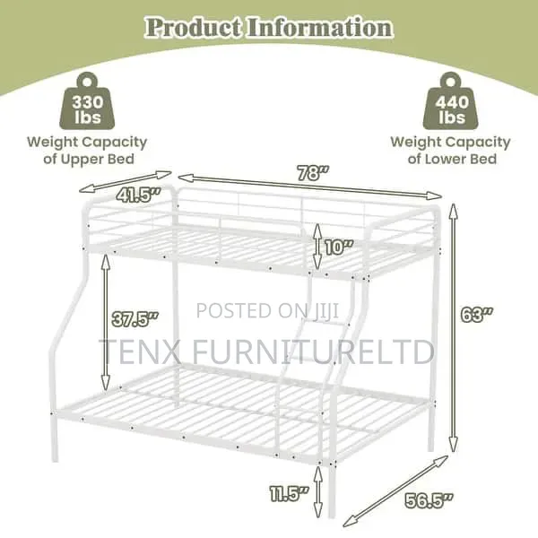 Bed Bunk Bed (3-Step Inclined)