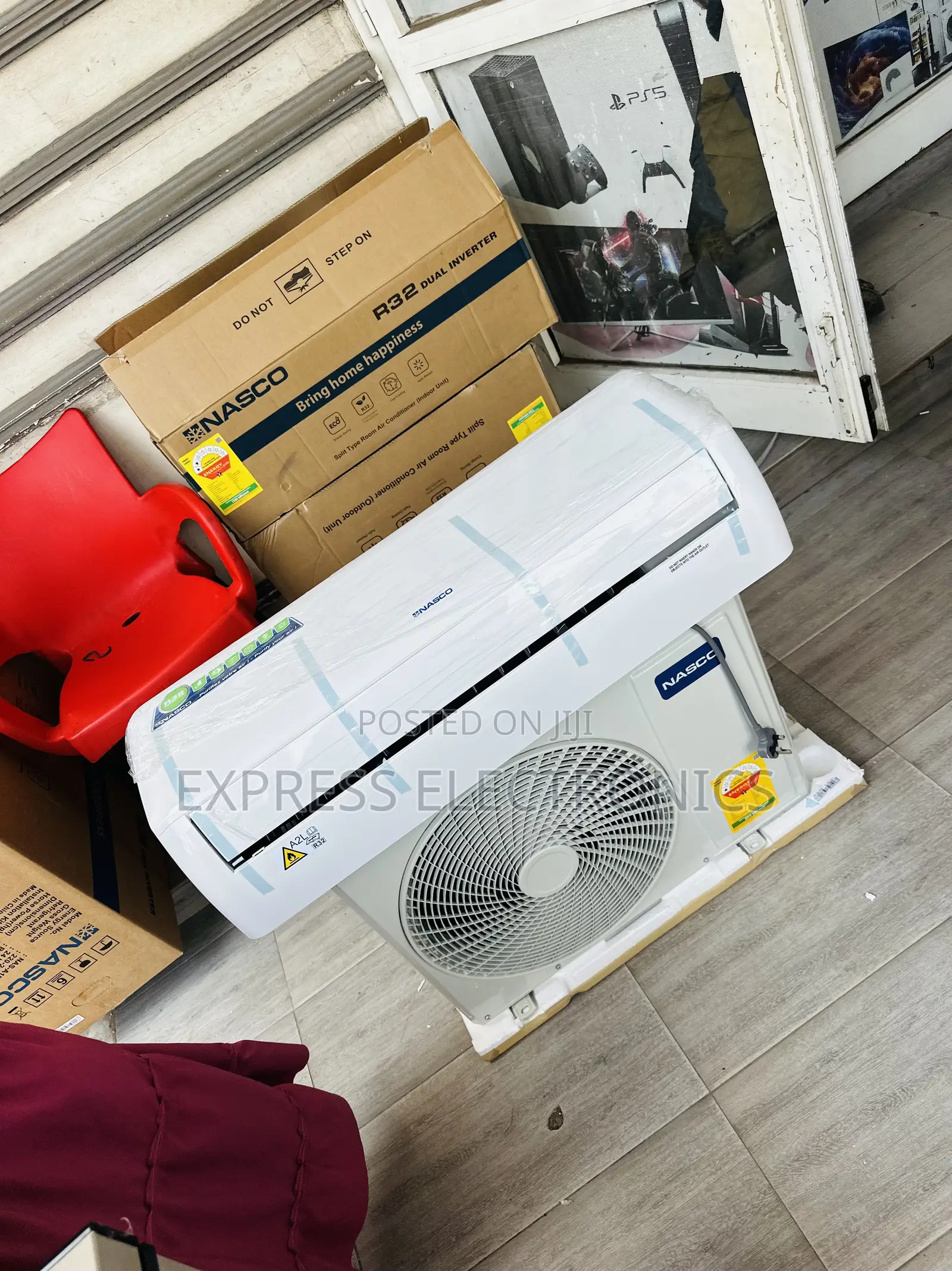Grah the New White Nasco Dual Inverter 2.0hp Air Conditioner— 