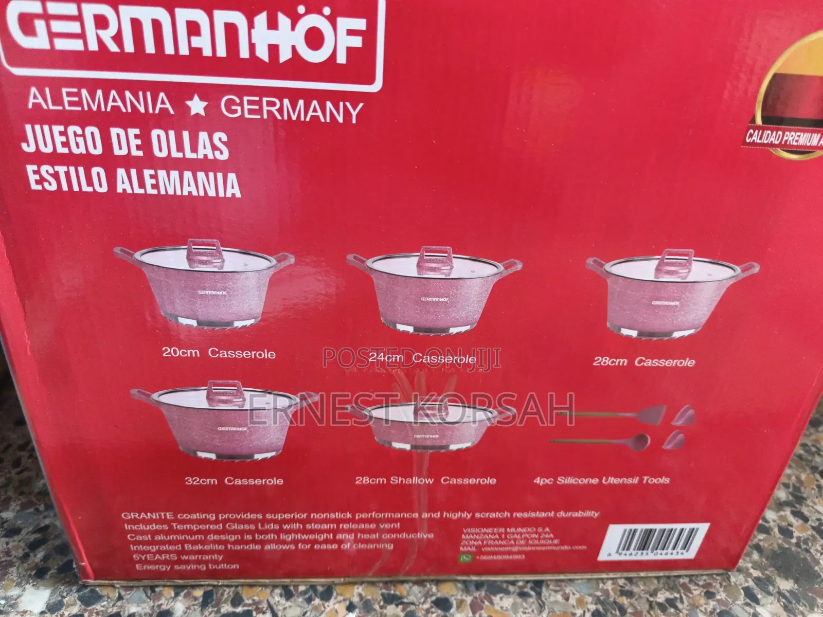 10 PCS Granite Coating Cookware Set