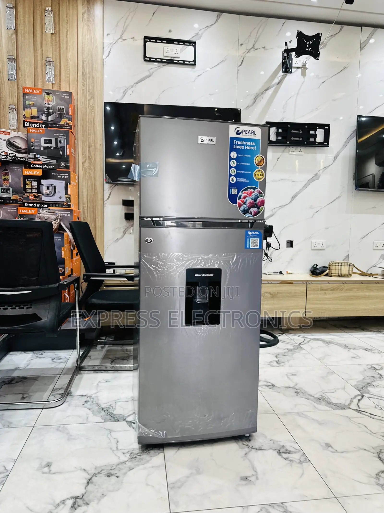 208l Double Door Fridge Pearl Pf-2521w0-5e