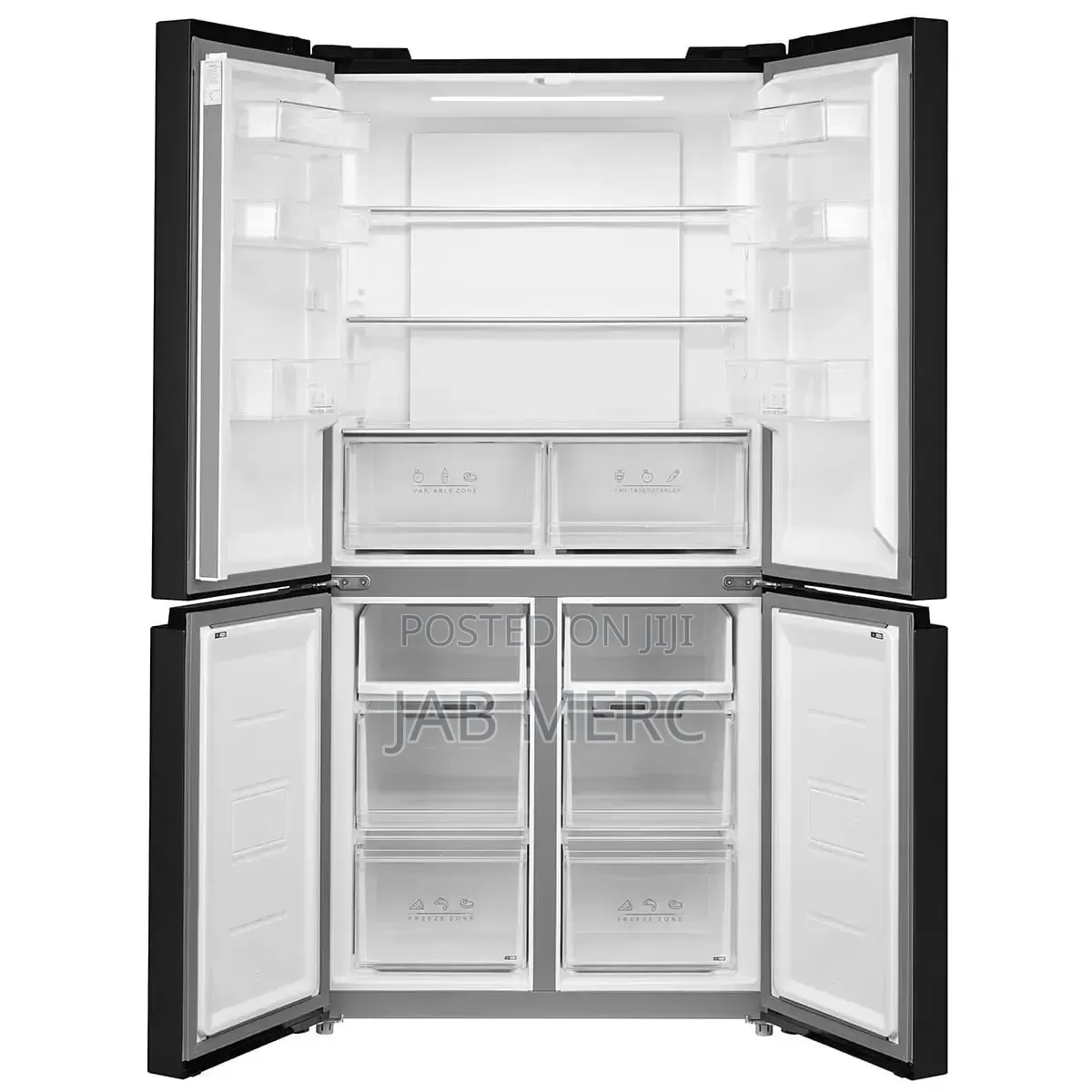 French Door Fridge Freezer 4 Separate Doors Top Fridge Bottom Freezer