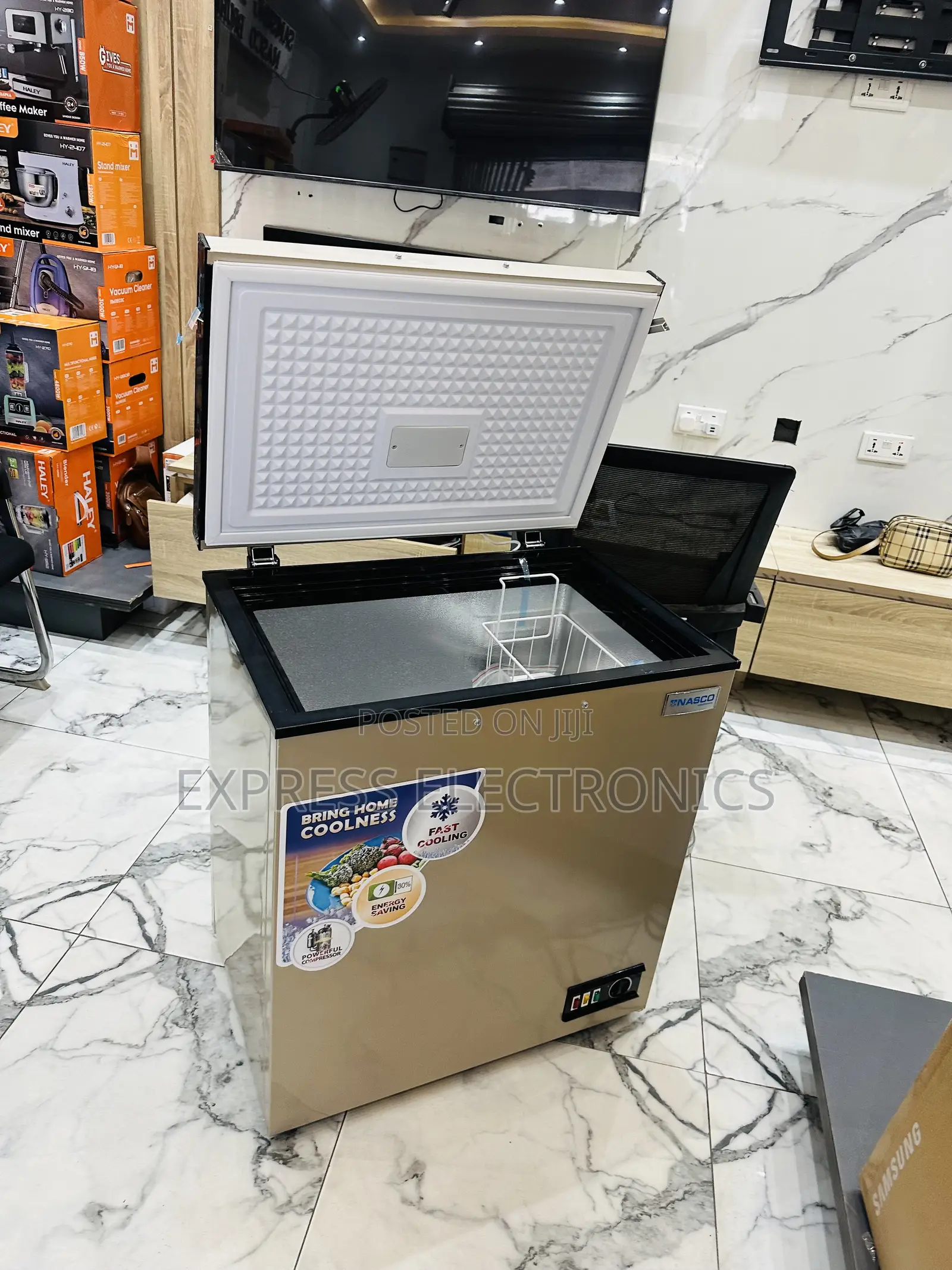 Authentic Sleek New Gold Color Chest Freezer 200fl 150l