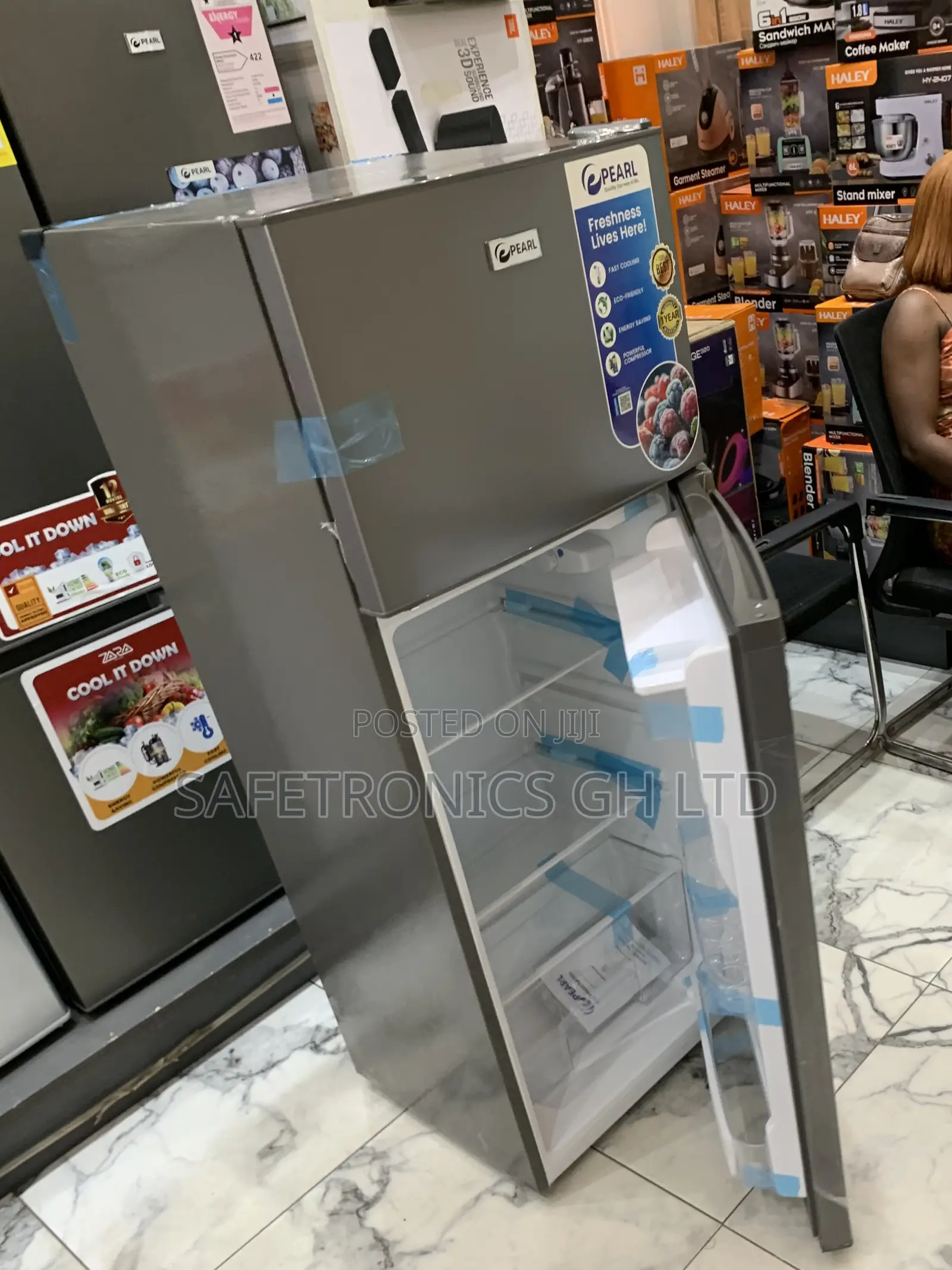 Ultra Modern Pf-2521w0-5e Pearl Doubledoor Top Mount Freezer Despenser