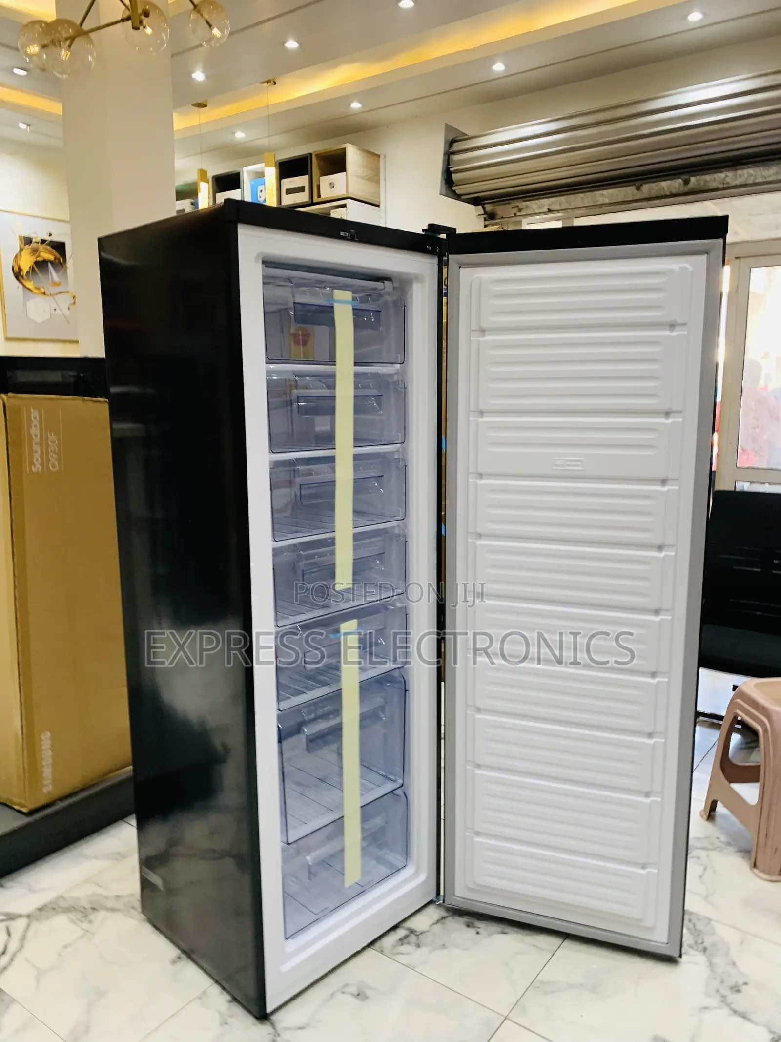 Grab the New Upright 225l Freezer Pearl Dark Grey