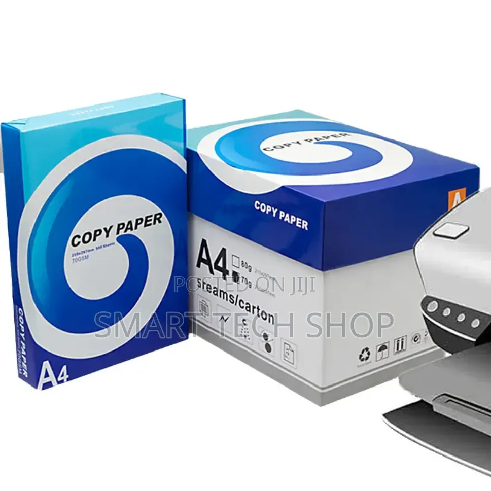High Quality A4 Paper for Print, Copy and Fax. 80gsm 100% Virgin Pulp