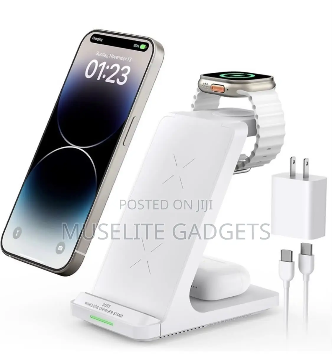 3-in-1 Wireless Charger for iPhone, Airpods Apple Watch