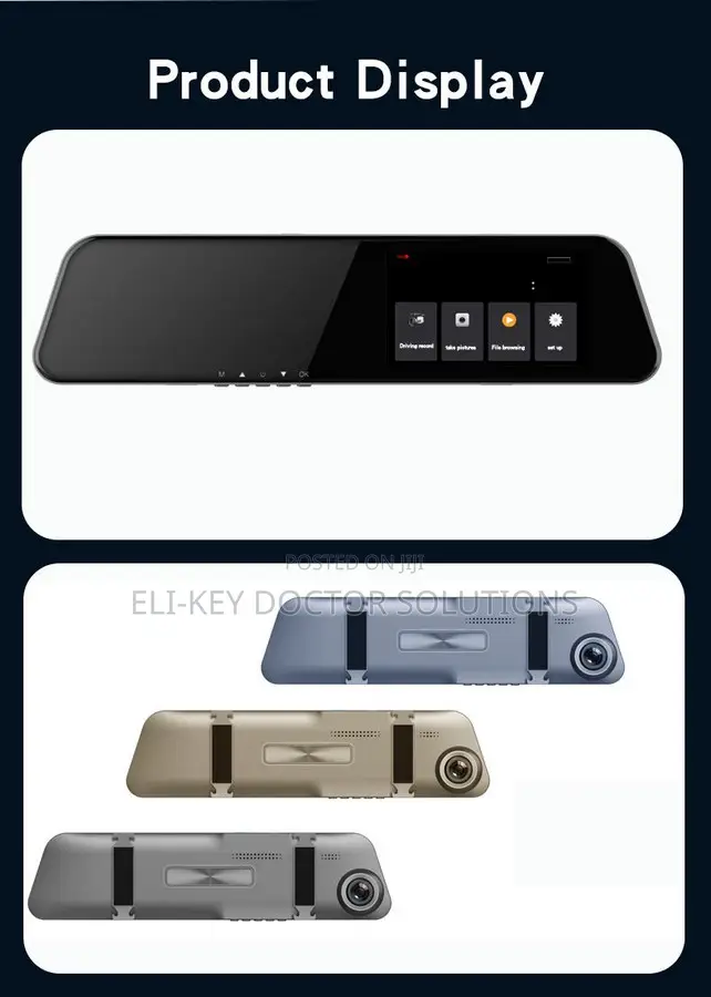 4.5 Inches Touch Screen Dual-view Car Dashcam Recorder Mirror