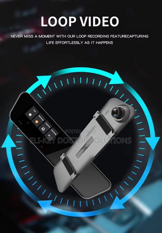 4.5 Inches Touch Screen Dual-view Car Dashcam Recorder Mirror