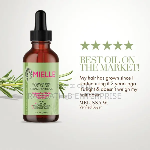 Mielle Rosemary Mint Scalp and Hair Strengthening Oil