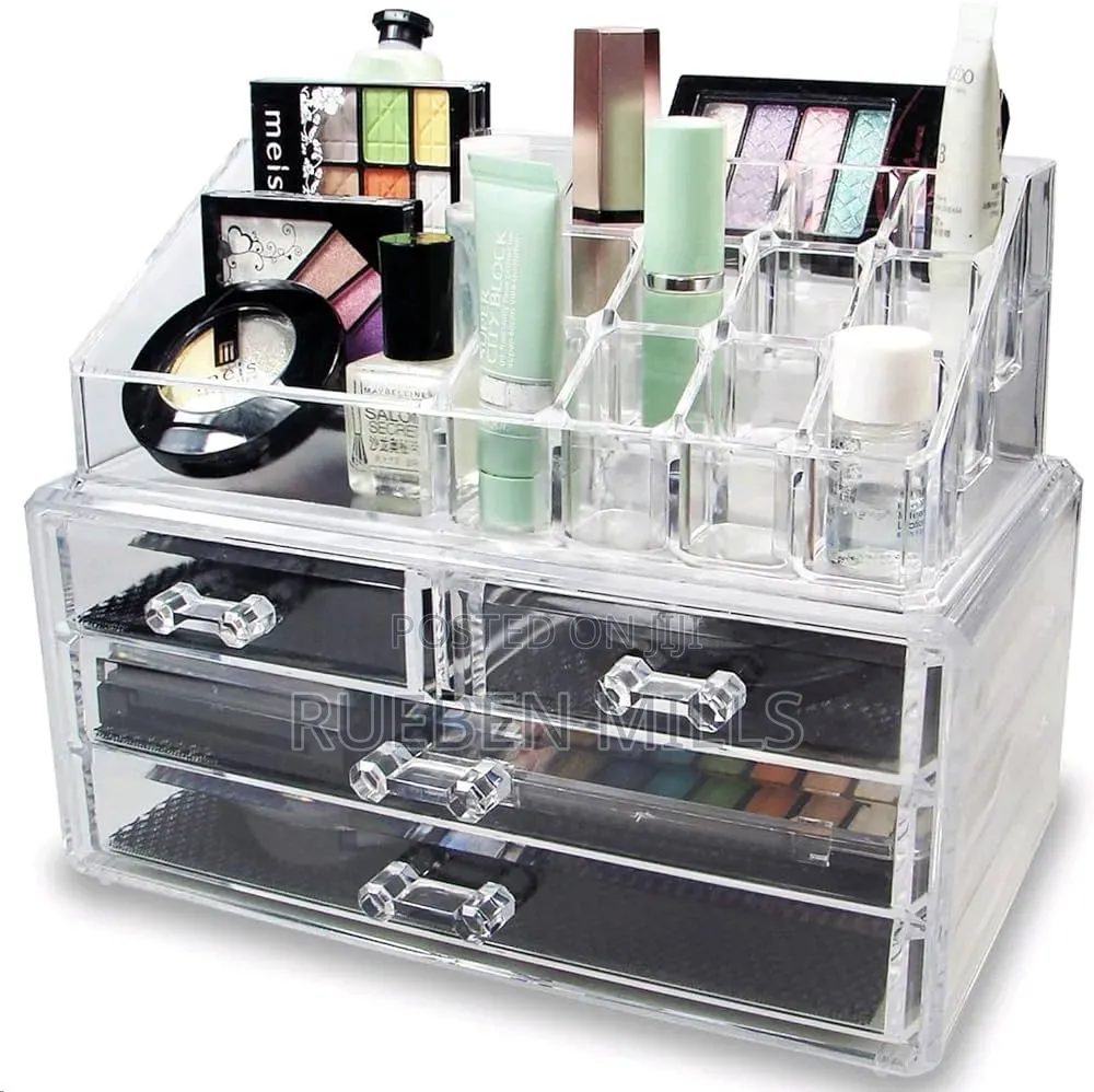 Acrylic Clear Make Up Organizer Storage Box