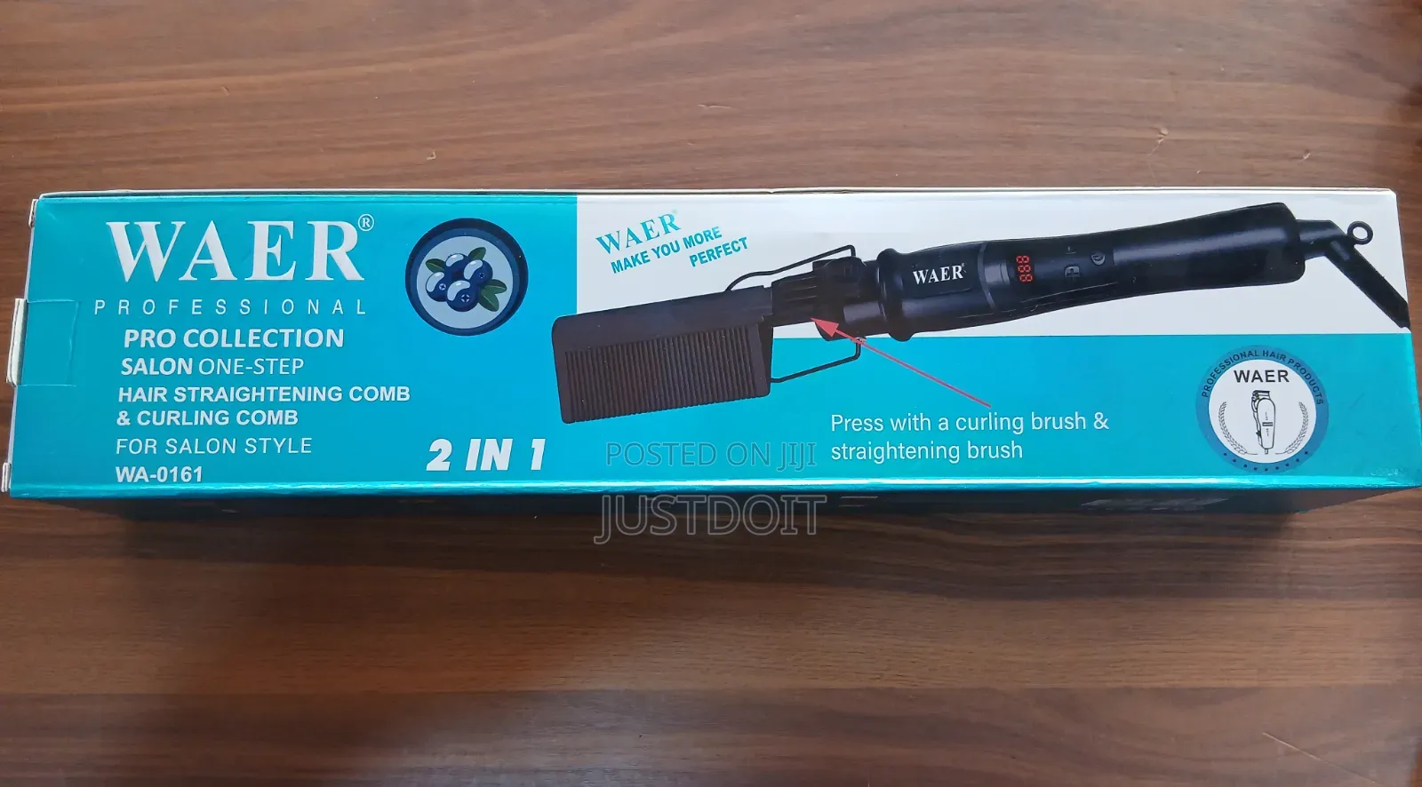 2 in 1 Waer Professional Hot Comb With Straightener