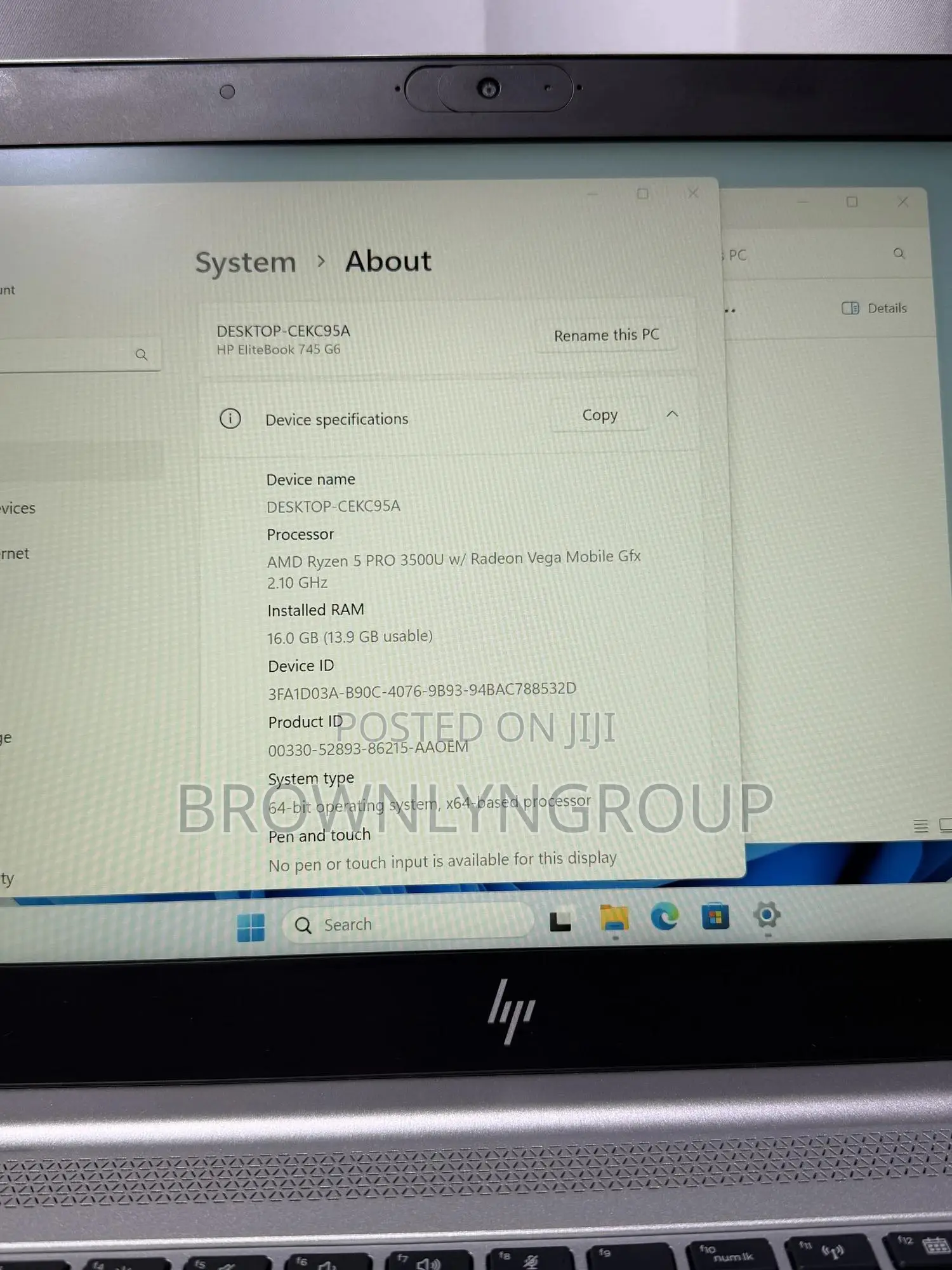 Laptop HP EliteBook 745 G6 16GB AMD Ryzen 5 SSD 256GB