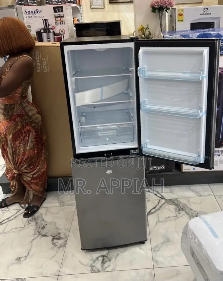 Check Out Original Nasco Bottom Mount Freezer Fridge(Dark Gray)158l