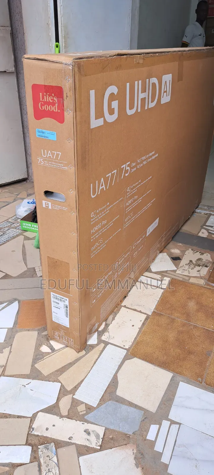 Lg 75" Uhd Smart Ua77 Ai Tv Apple Airplay Netflix Youtube Bluetooth