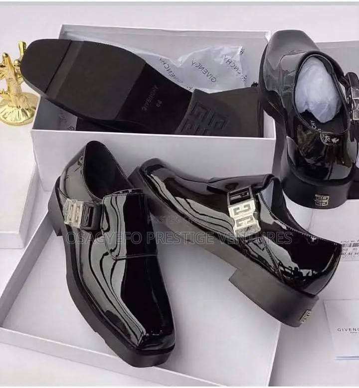 Givenchy Premium Patent Monk Strap Shoe (4g Buckle)
