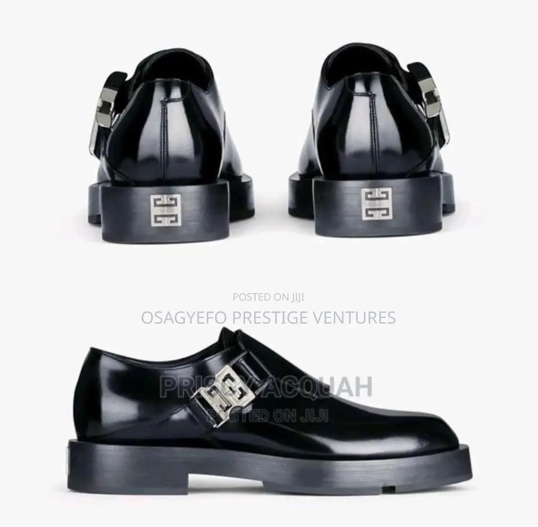 Givenchy Premium Patent Monk Strap Shoe (4g Buckle)