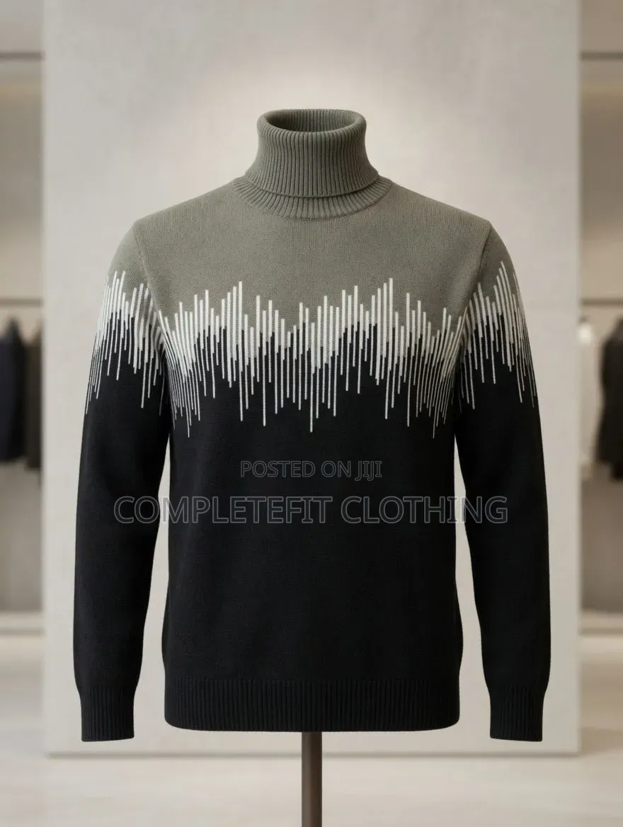 Heavy Turtle Neck Sweatshirt Available in Sizes