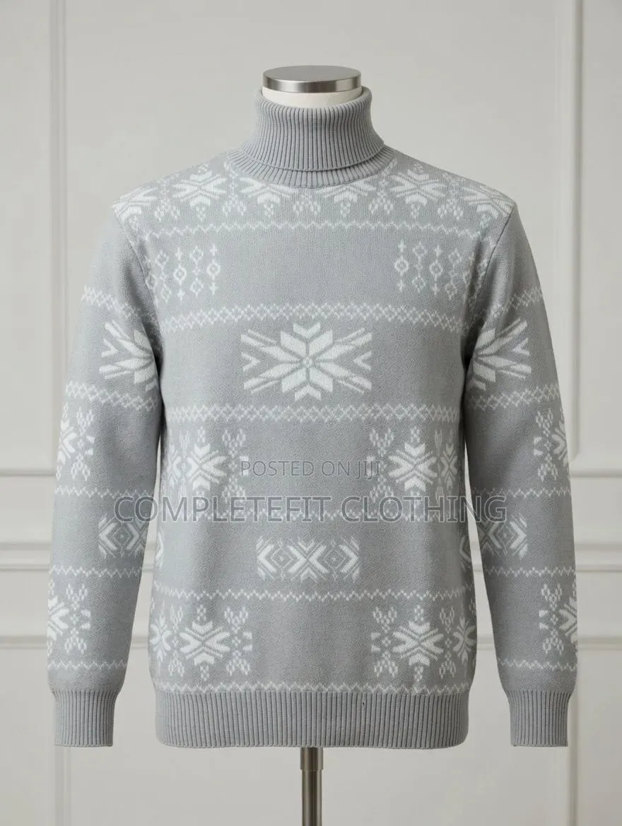 Heavy Turtle Neck Sweatshirt Available in Sizes
