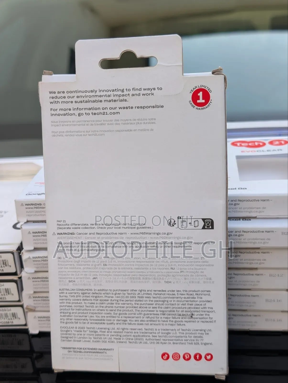 Tech 21 Evoclear - Google Pixel 9 / 9 Pro Case - Clear