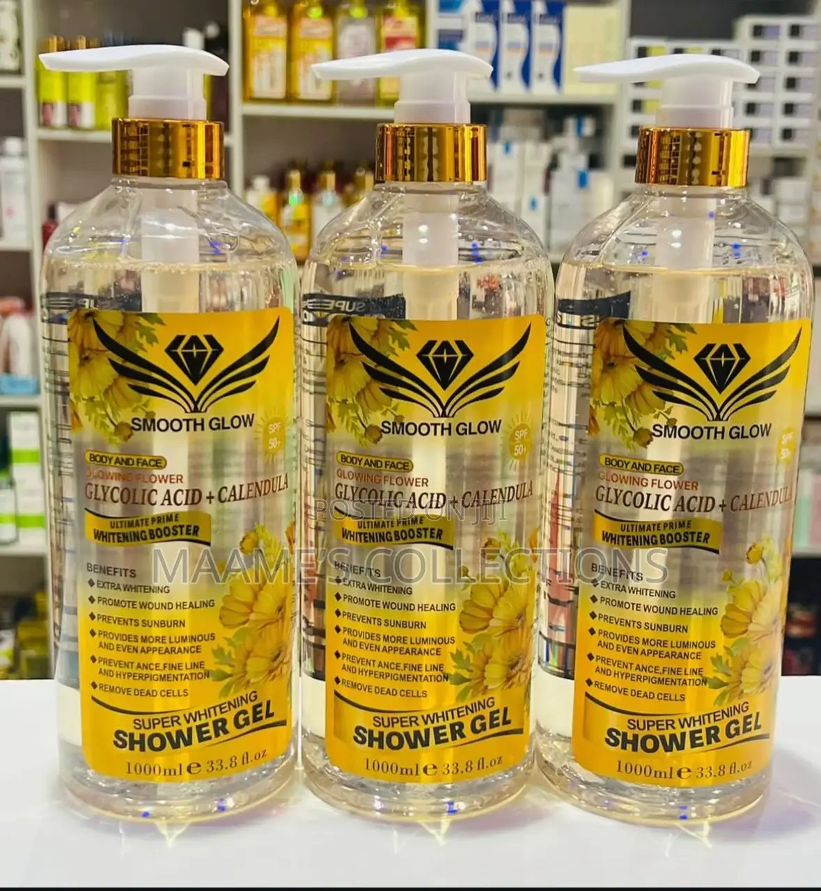 Smooth Glow Super Whitening Shower Gel.
