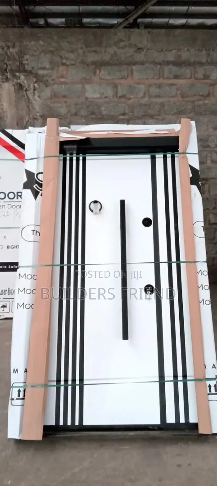 All White Heavy One Half Security Door in Box+All Accessories