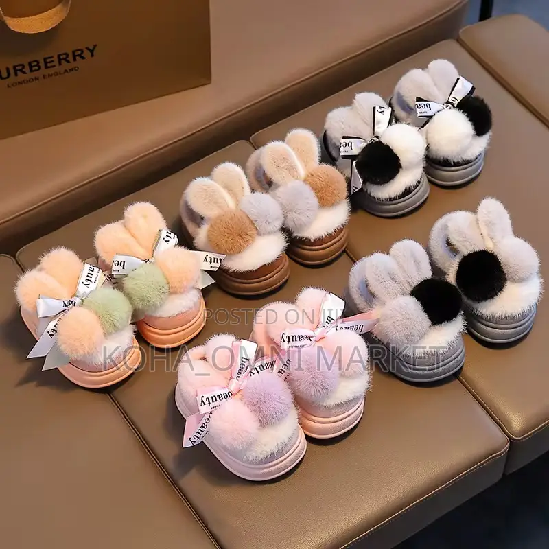 Kids’ Indoor Fluffy Shoes