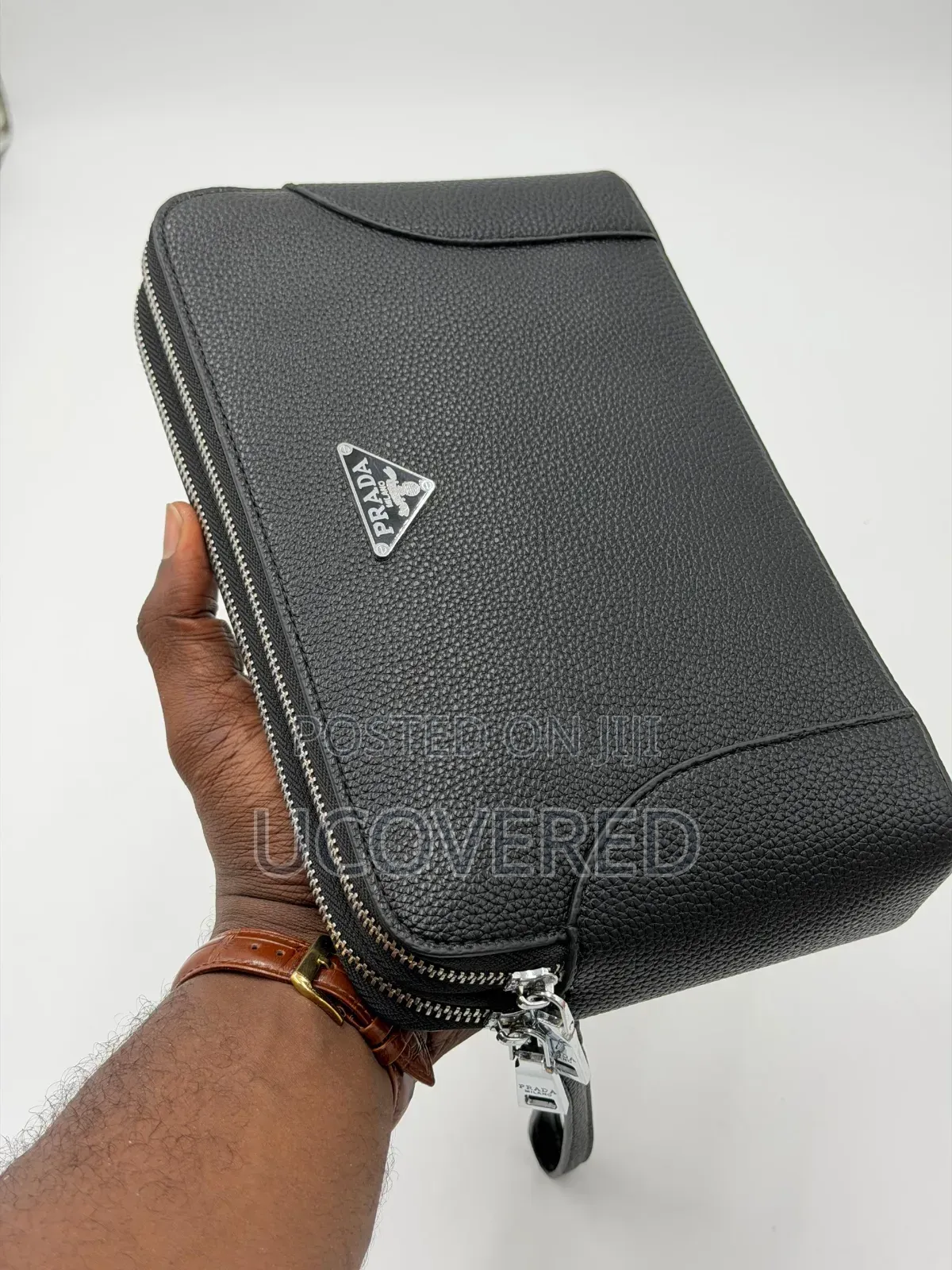 Prada Leather Clutch Bag