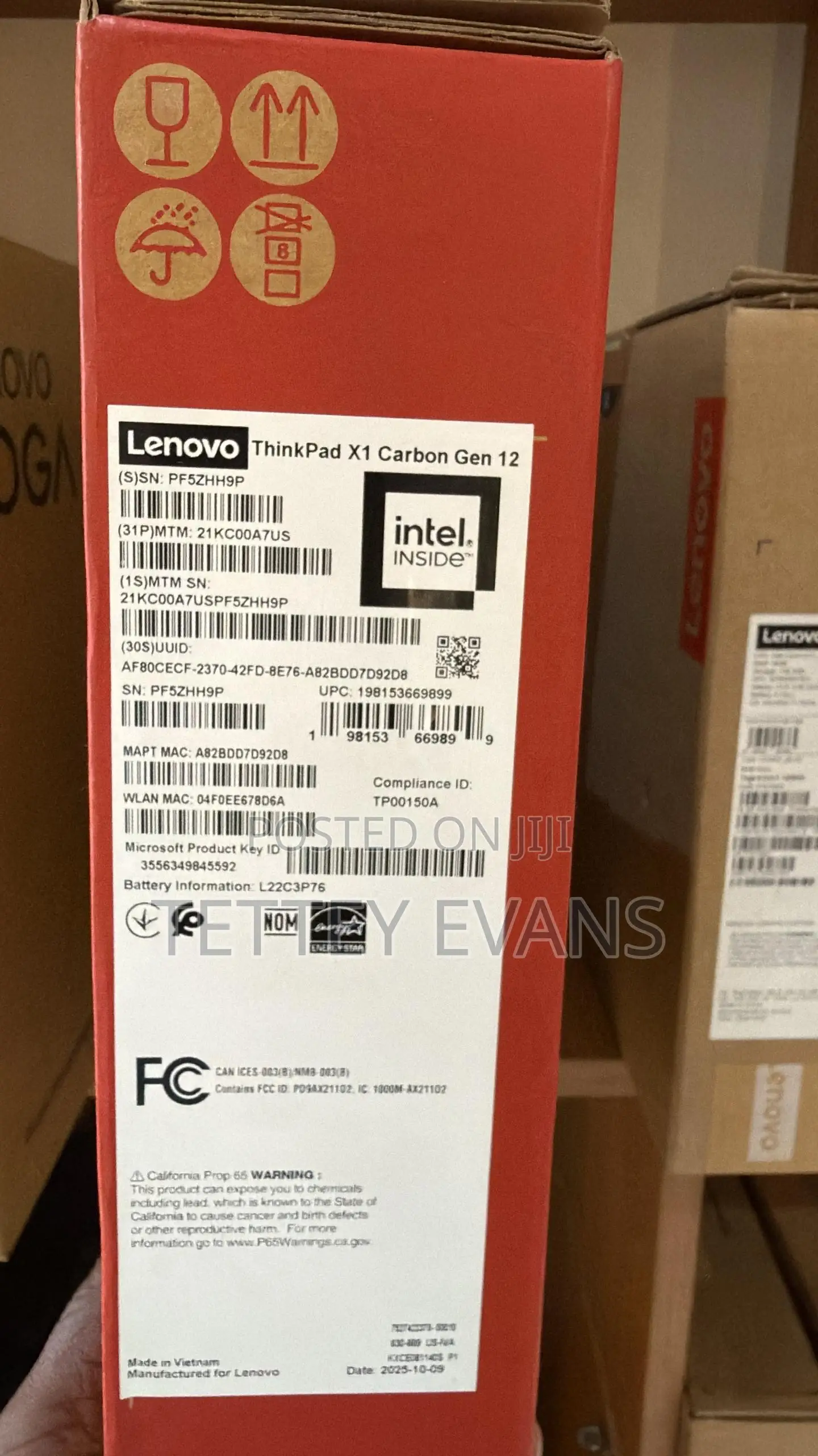 New Laptop Lenovo ThinkPad X1 Carbon 32GB Intel Core Ultra 7 SSD 512GB
