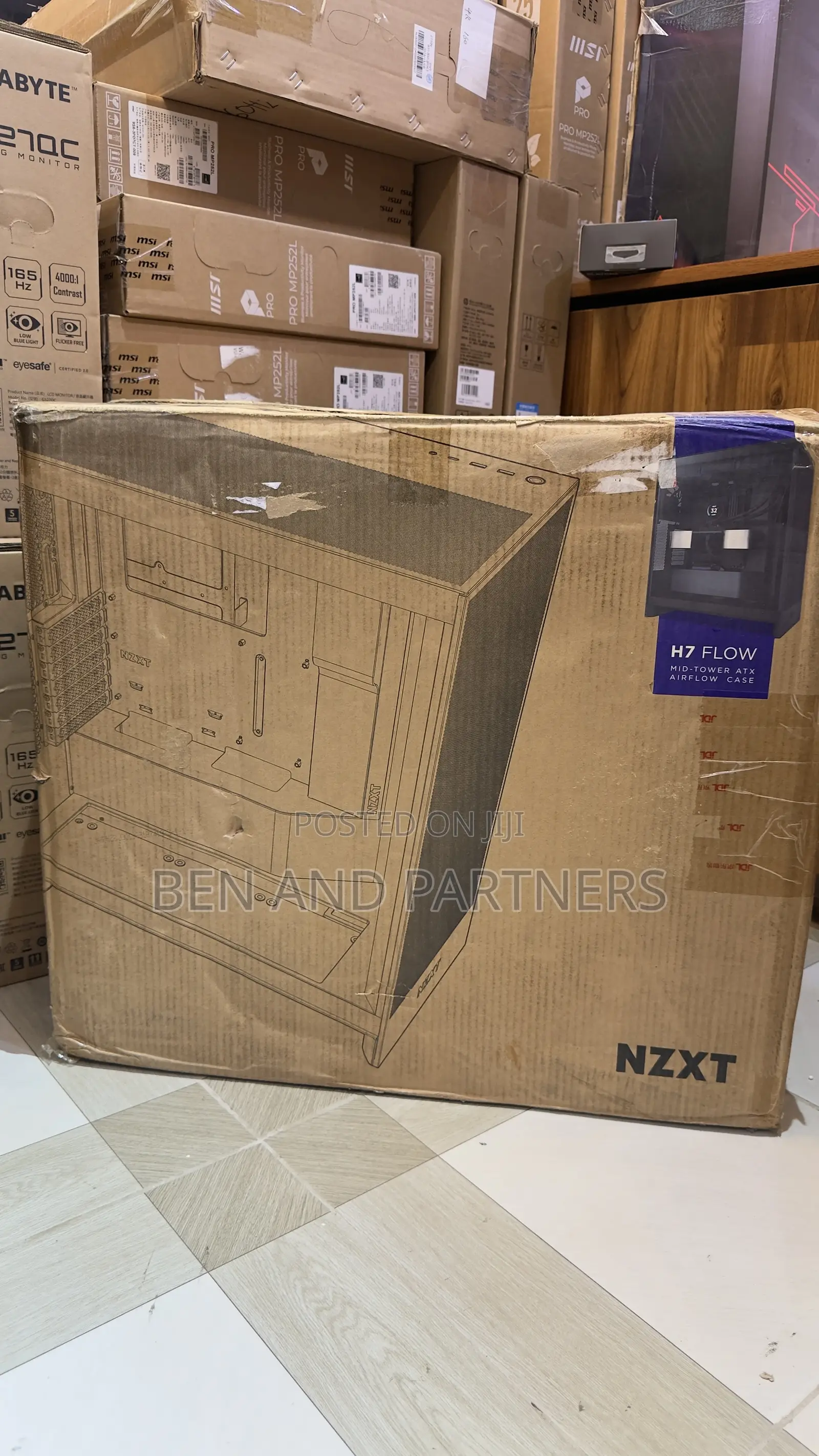 NZXT H7 Flow 2024 Gaming Pc Case