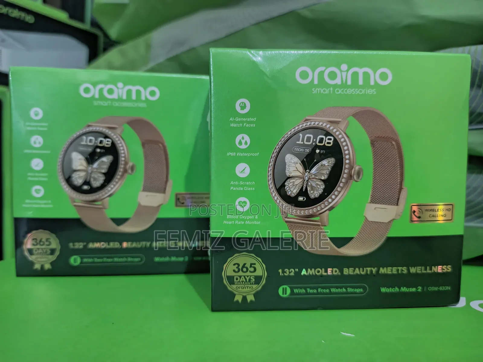 Oraimo Watch Muse 2 1.32" Amoled Diamond Appearance Smart Watch