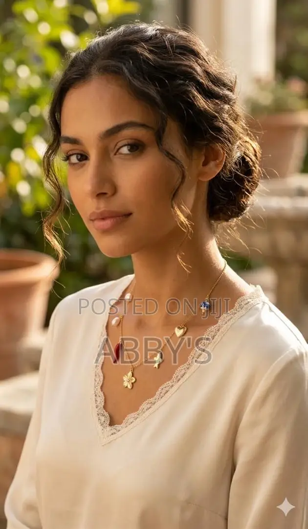 Mediterranean- Style Charm Necklace