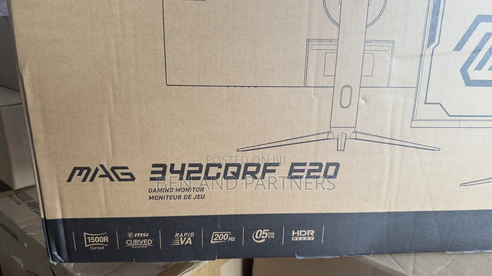 Msi 34", WQHD Curved, 200hz, 0.5ms, HDR Gaming Monitor