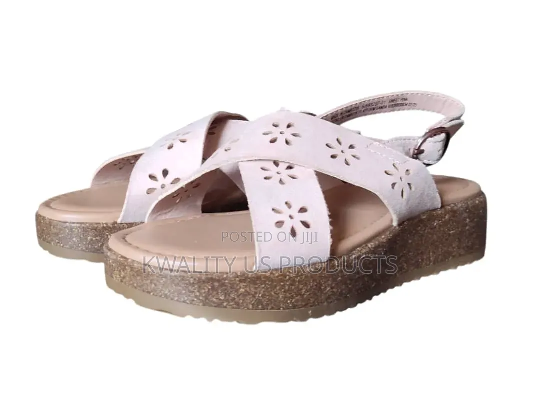 Old Navy Girls Faux-Suede Platform Sandals - Size 32