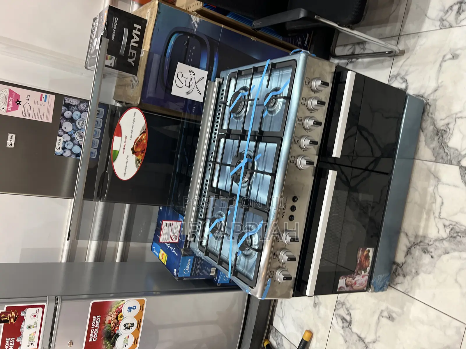 Authentic Mediatech 60x90 5 Gas Burner With Oven and Grill