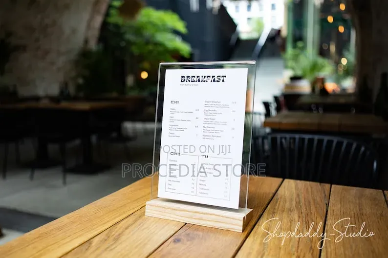 A4 Detachable Table Qr Code Menu Display