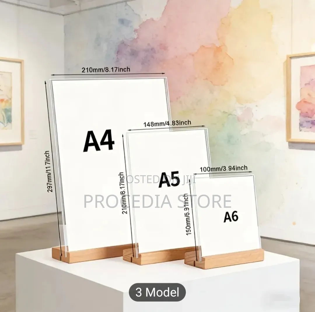 A4 Detachable Table Qr Code Menu Display