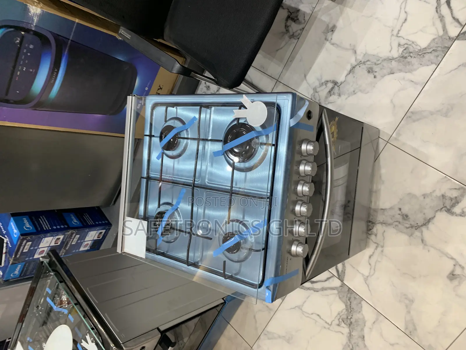 Newest Version Volcano 4-Burner (50x50cm) Gas Cooker