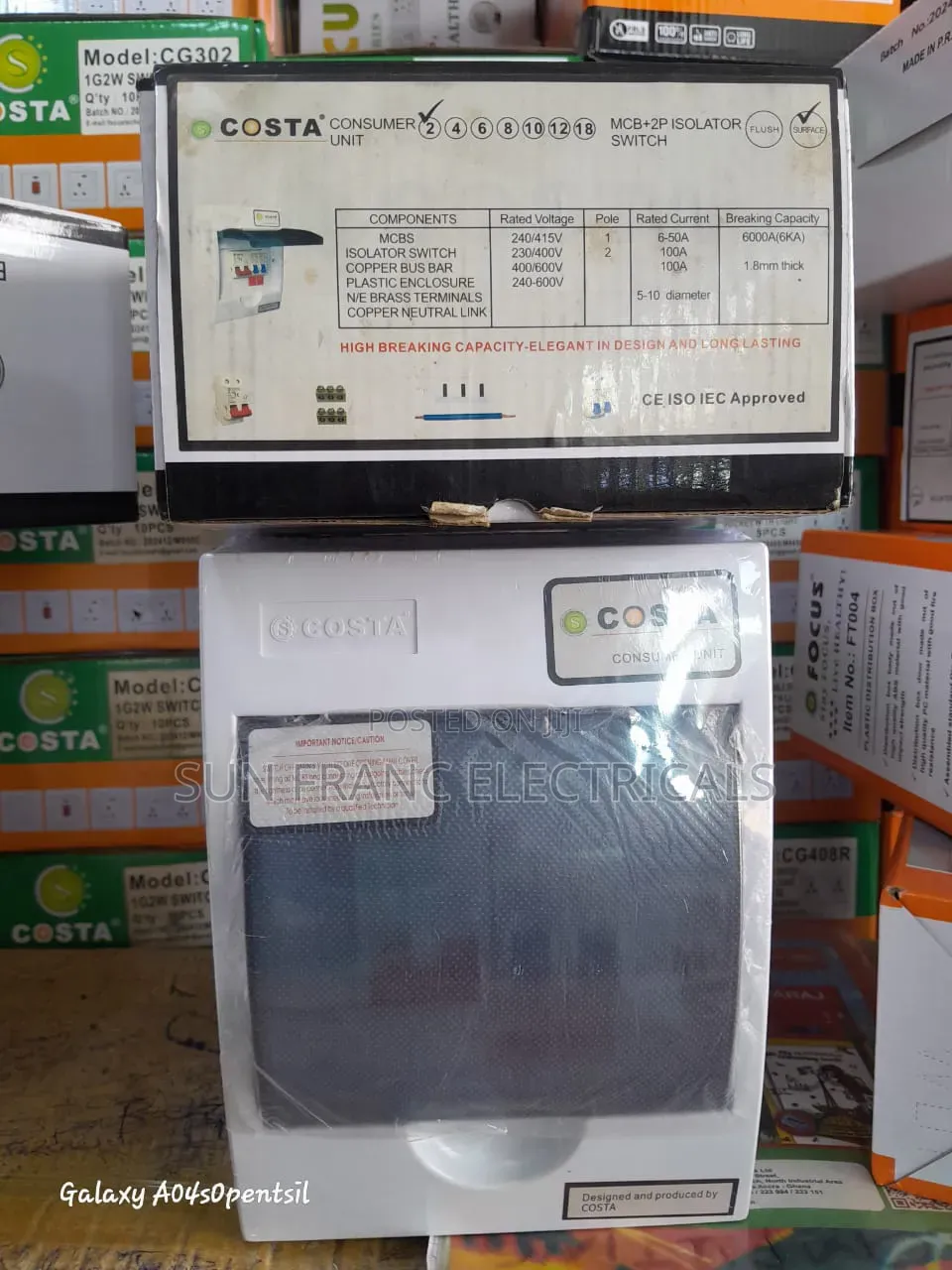2way Plastic Main Switch Costa
