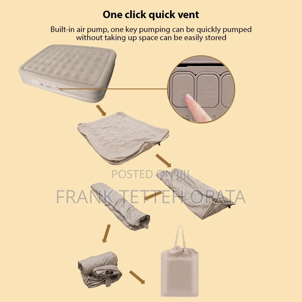 Double Mattress Inflatable With Pillow Repair Kits