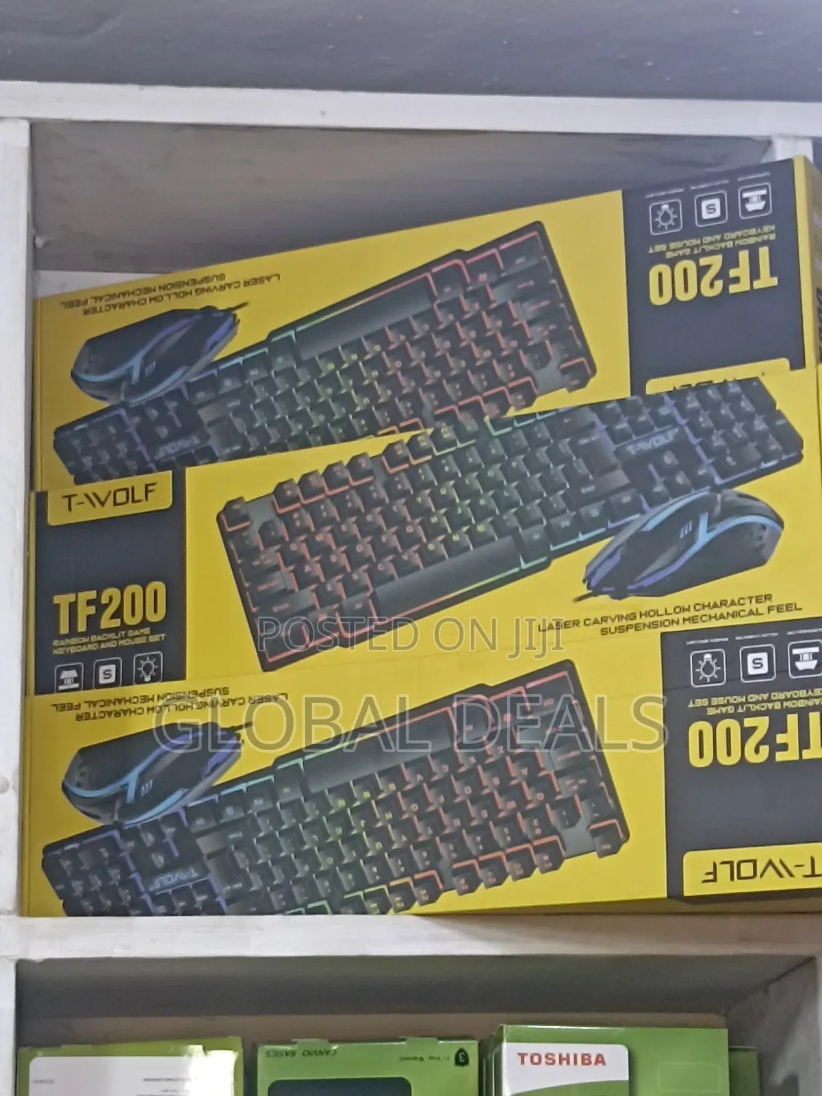 T-Wolf Tf200 RGB Gaming Keyboard –Led Lights, Brand New