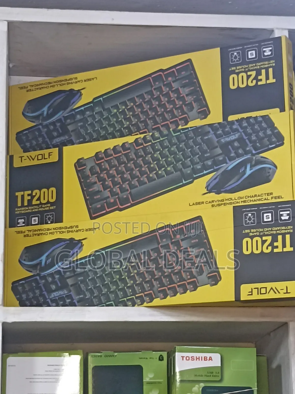 T-Wolf Tf200 RGB Gaming Keyboard –Led Lights, Brand New