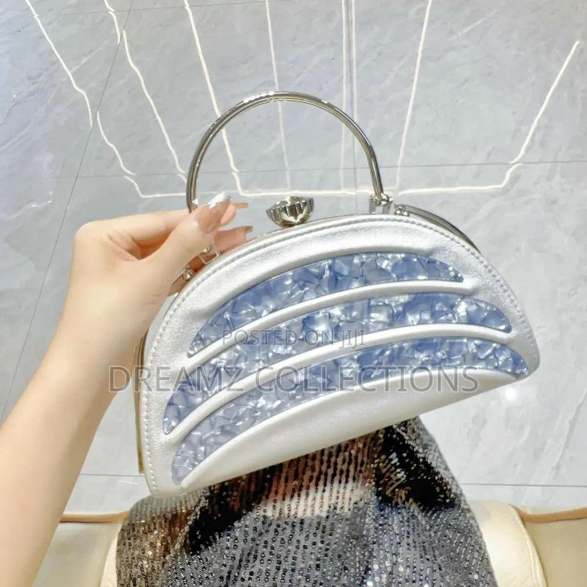 Textured Panel Handbag