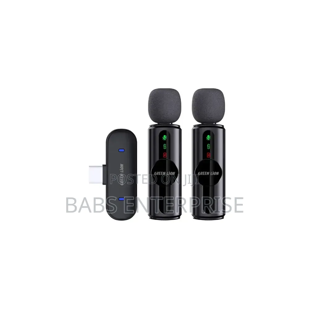 Green Lion Microphone 3-Level Noise Cancellation – Black