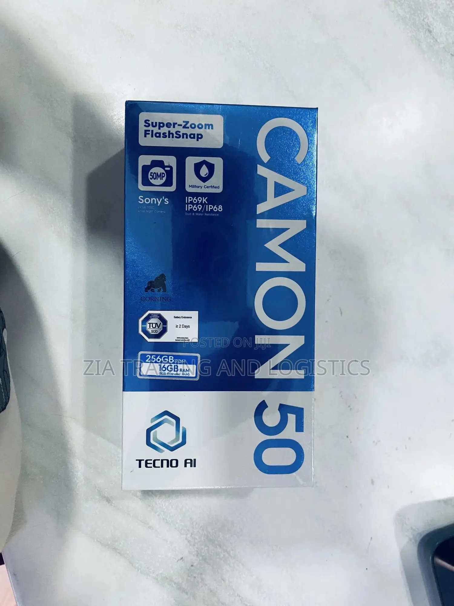 New Tecno Camon 50 256 GB Black
