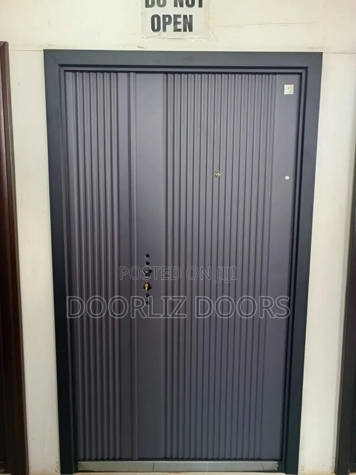 Gray One And Half Security Door With Accessories