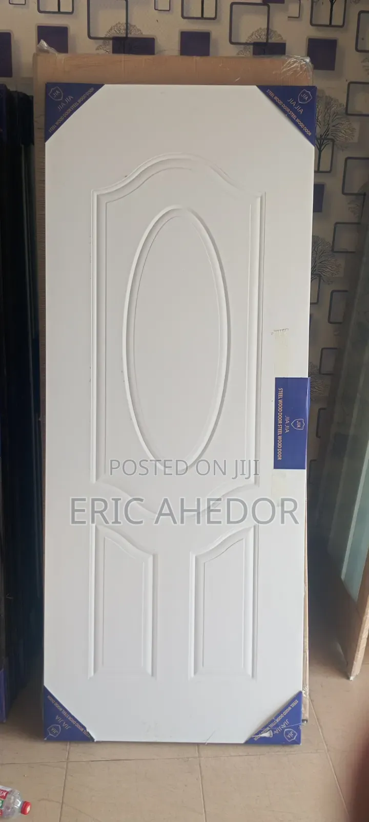 Bedroom All Weather Security Door With Handle and It's Frame