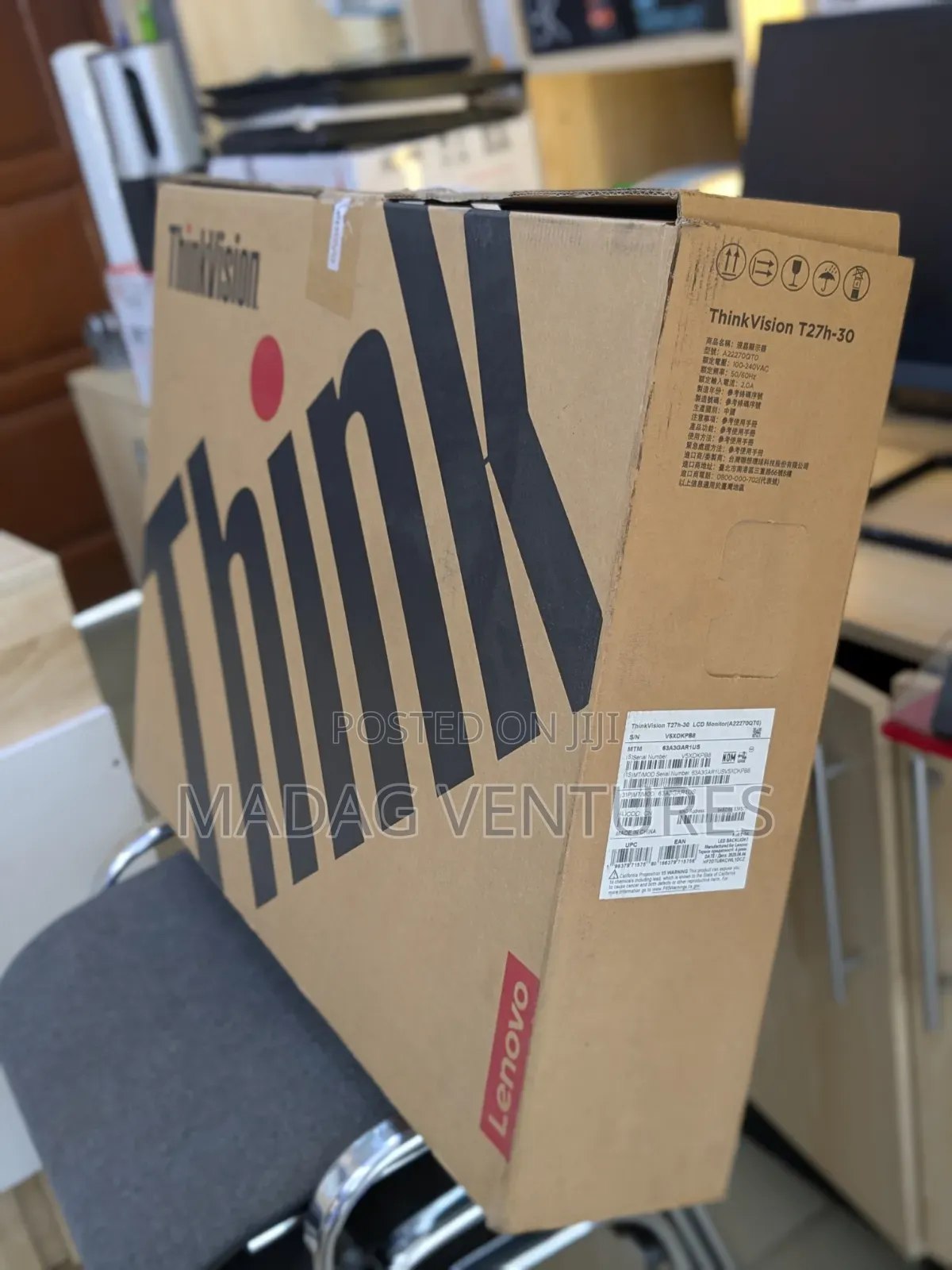 Lenovo - Thinkvision T27h-30 27inches Computer Monitor