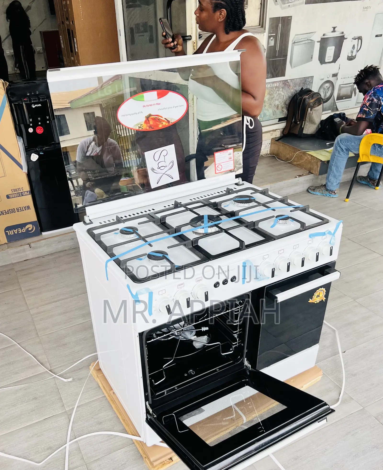Unique Design Mediatech 60x90 Oven and Grill 5 Gas Burner 