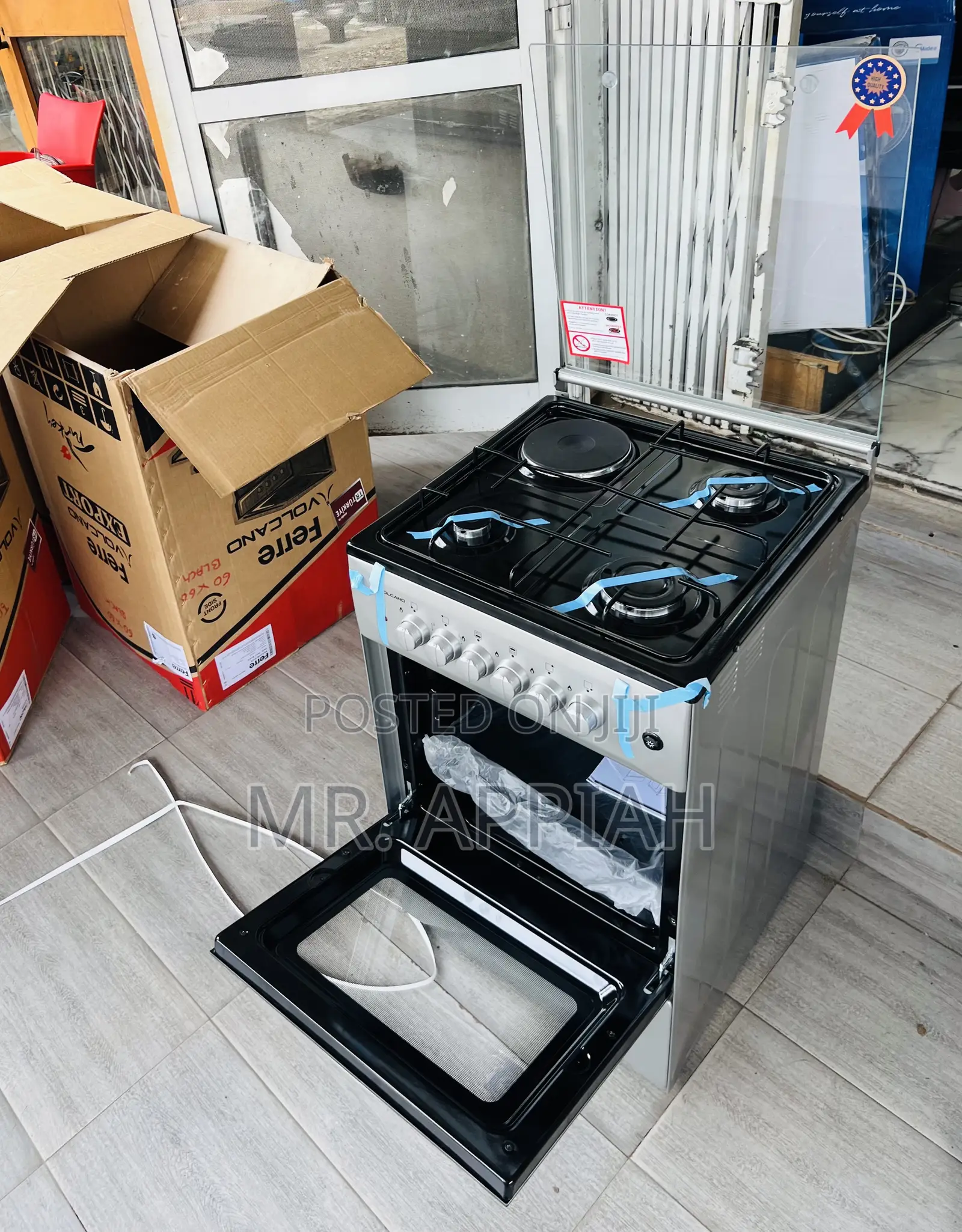 Super Affordable Volcano 50x50cm Gas Oven 4 Burner Manual Ignition 