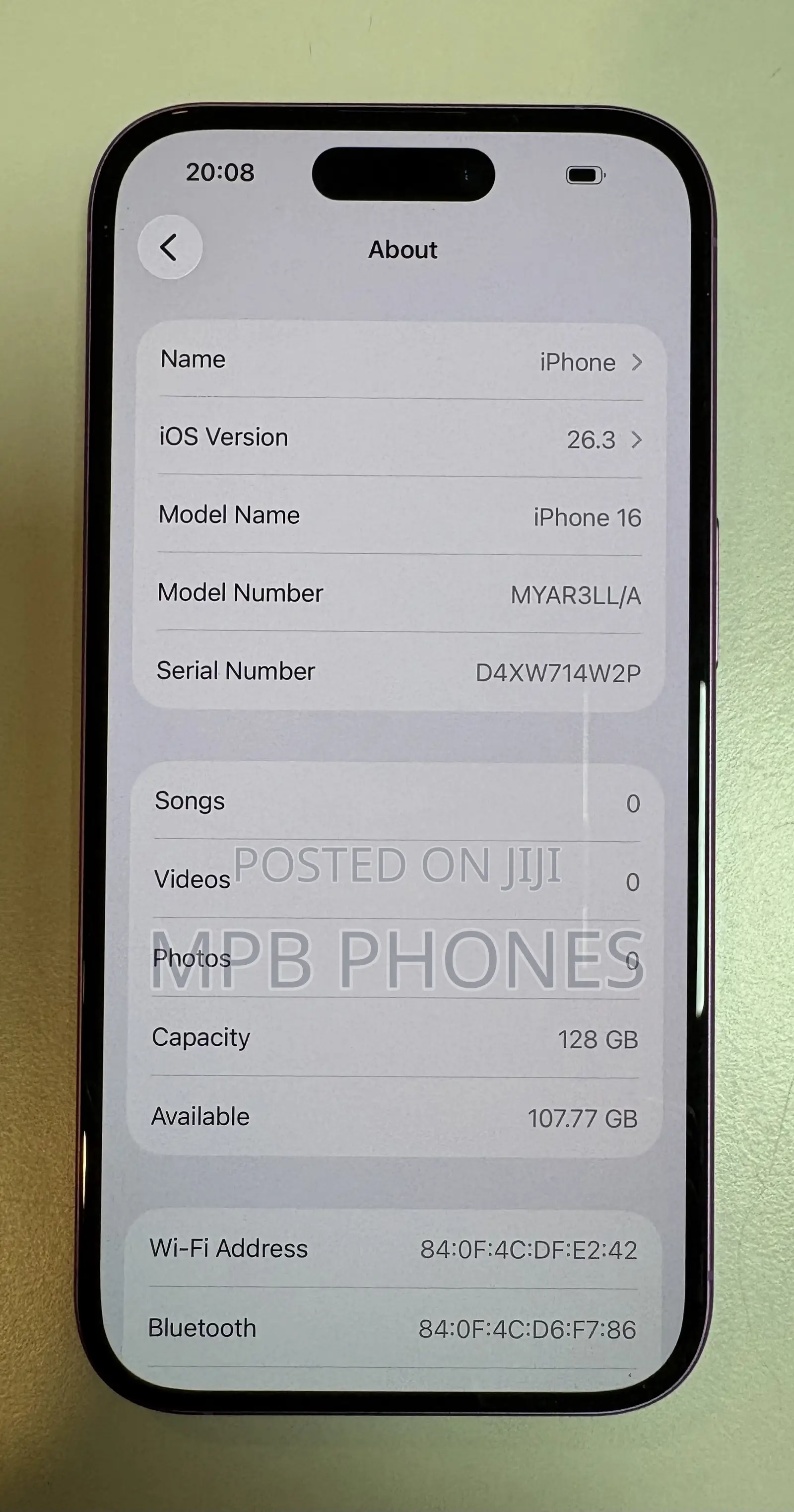 Apple iPhone 16 128 GB Pink